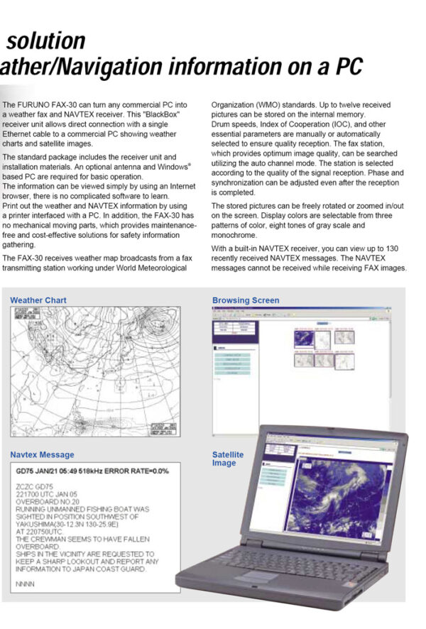 FURUNO WEATHERFAX FAX-30 - Image 3