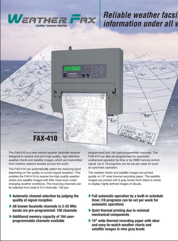 FURUNO WEATHERFAX FAX-410 - Image 4