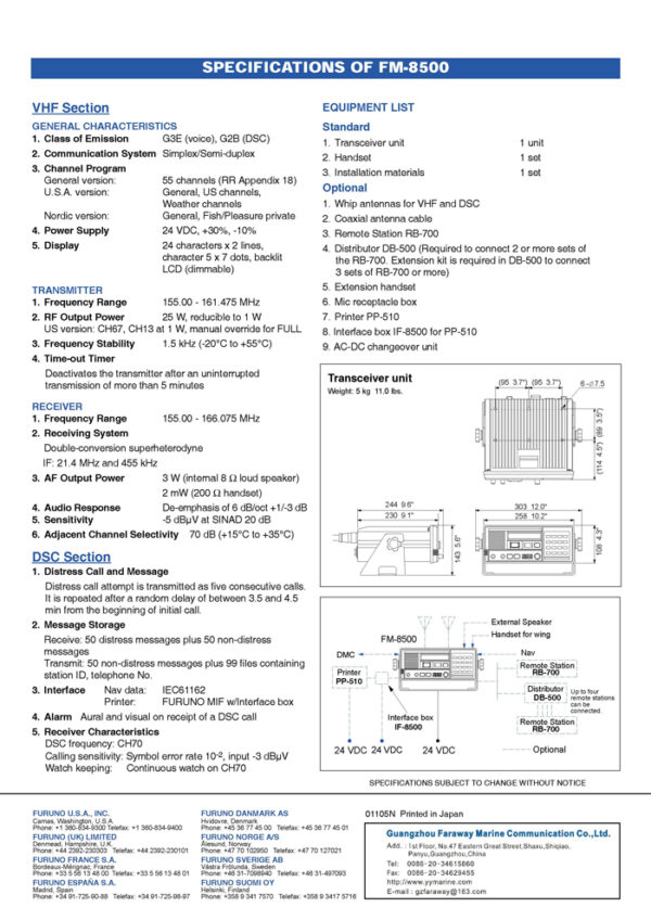 FURUNO FM-8500 VHF - Image 3