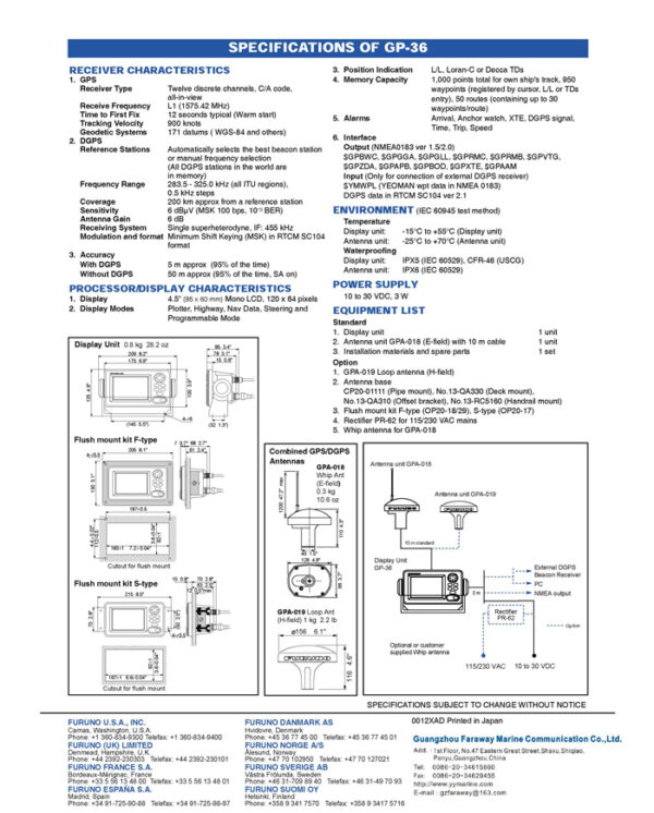 FURUNO GP-36 GPS - Image 3
