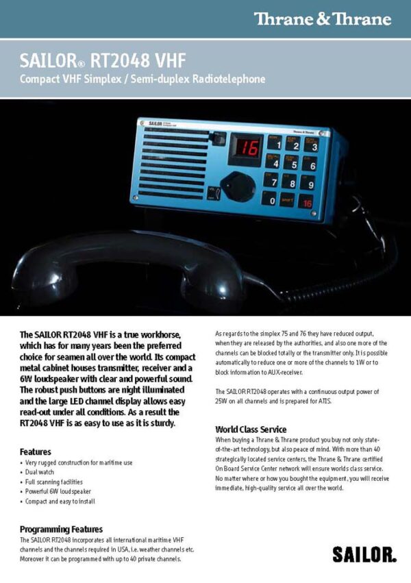 SAILOR VHF RT-2048 - Image 2