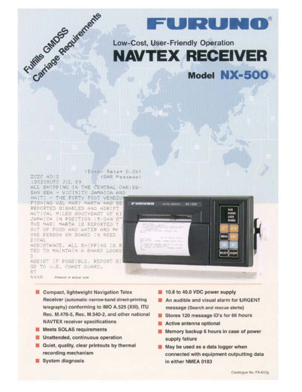 FURUNO NAVTEX NX-500 - Image 2