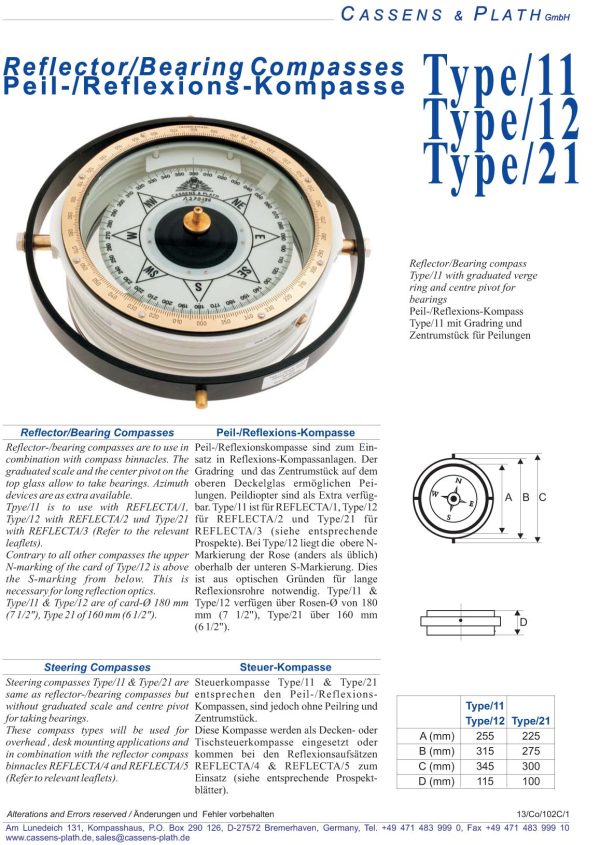 cassens plath type 11 catalog 1