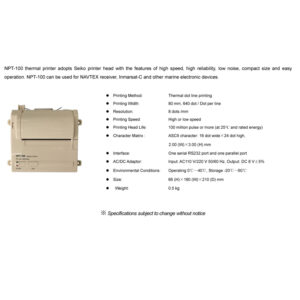 nsr npt100 thermal printer descripton