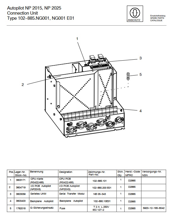 Connection Box 102-885 NG001