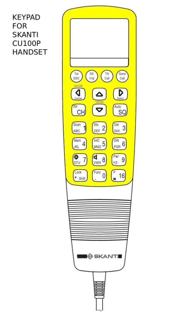 keypad for skanti cu1000p handset datasheet