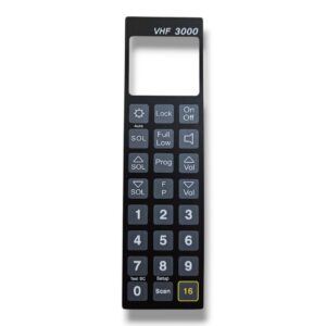 skanti vhf 3000 handset keypad - front side