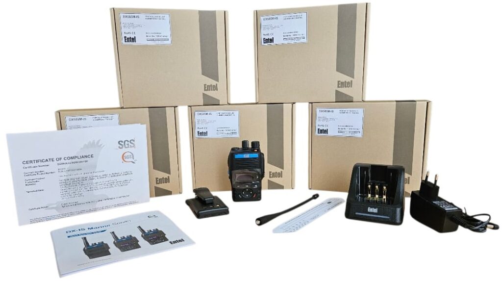 ENTEL DX585M-IS UHF or VHF INTRINSICALLY SAFE RQADIO WITH CERTIFICATION