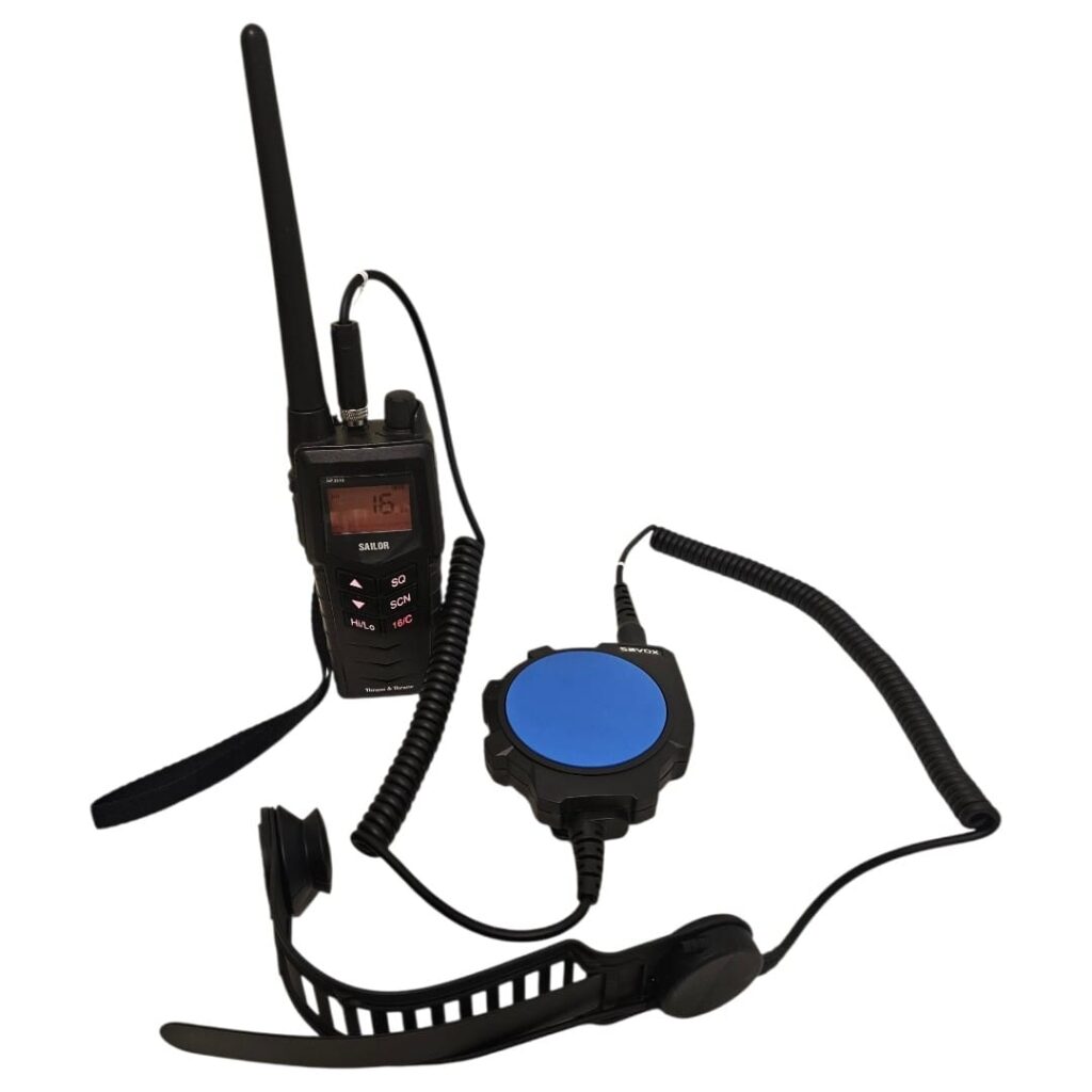 SAVOX HC-1 headset and C-C440 Ex PTT with Sailor ATEX or VHF Handheld Radio